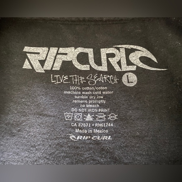 RIP CURL Hawaii Short Sleeve Men Graphic Tee Shirt Men L Large - Picture 5 of 6